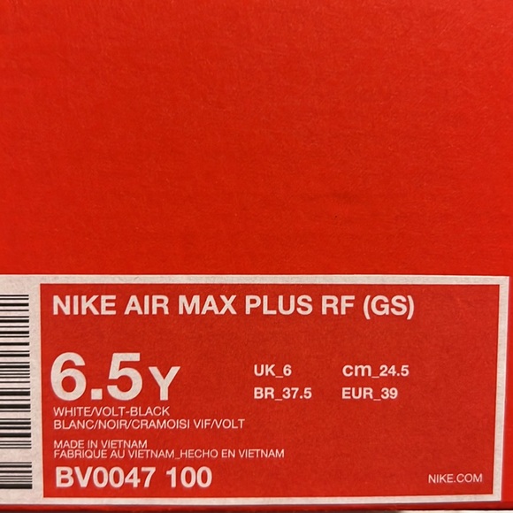 ✔️ NIB✔️ NIKE 'White Volt' Air Max Plus - Picture 9 of 11